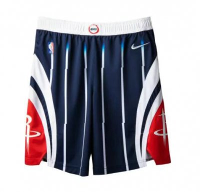 NBA Houston Rockets 21-22 city shorts Marine bleu